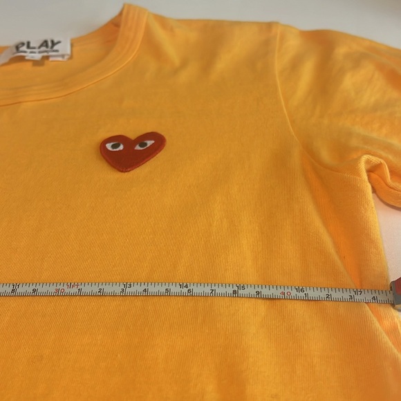 Comme Des Garçons (CDG) PLAY Yellow T-Shirt - Picture 6 of 6